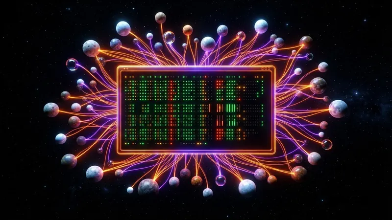 A terminal checks hundreds of proxies: green and red lights linked to network nodes